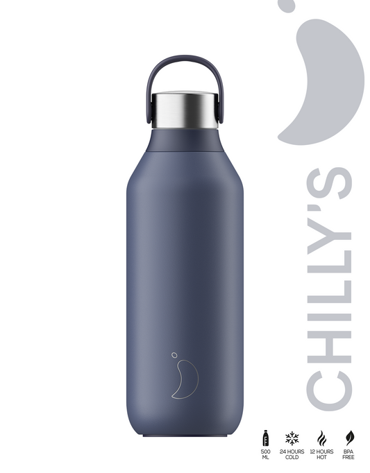 CHILLY'S  BOTTLE - BLUE - YOURDRINKSTOGO.