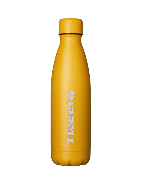 thermosfles met tekst Tweety tegen een witte achtergrond